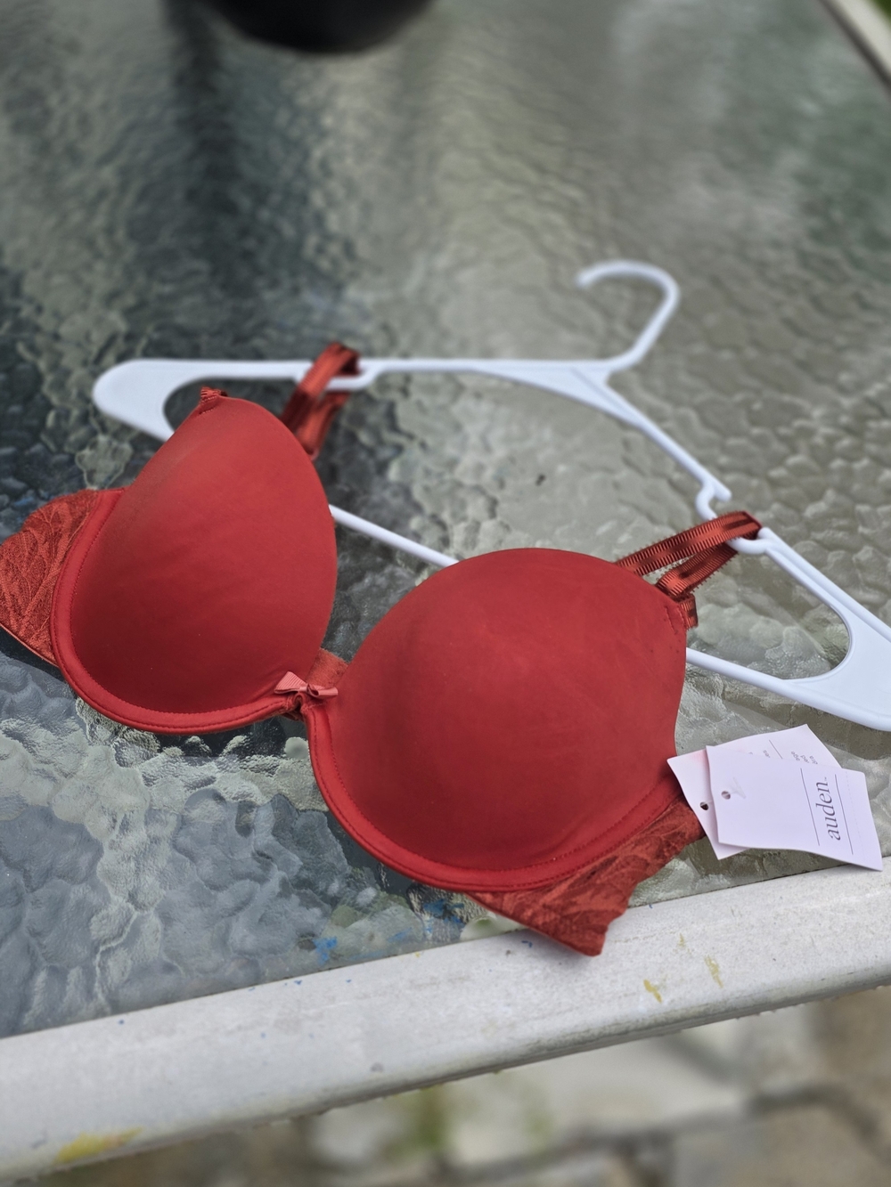 Women's Burnt Orange Push-Up Bra by Auden 34C
